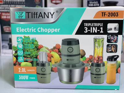 Tiffany Brand’s Electric Chopper and Blender/Juicer Set
