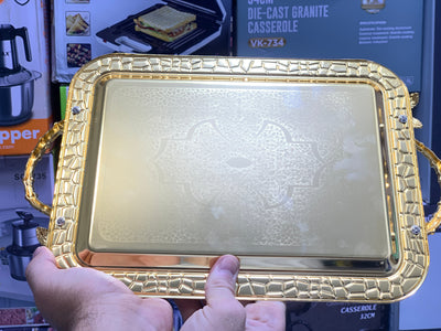 Stainless steel Golden Tray set Model H-1 Golden