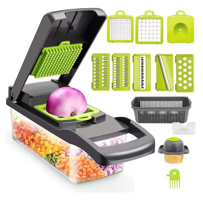 12 In 1 Multifunctional Vegetable Chopper. Slicer Dicer Cutter with Container