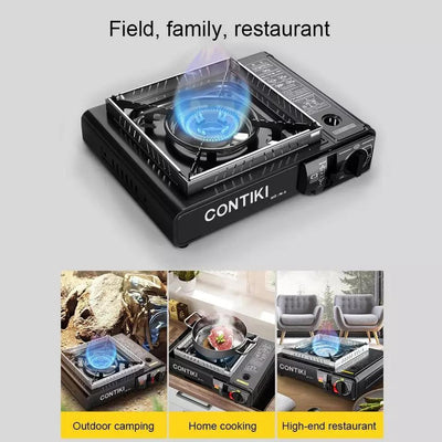 Outdoor Gas Stove with Suitcase (With Butane Can)