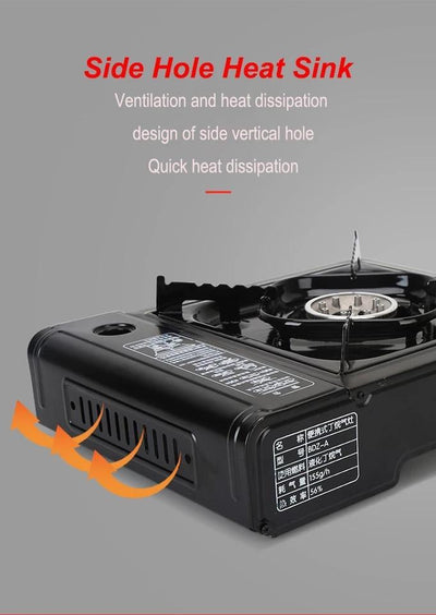 Outdoor Gas Stove with Suitcase (With Butane Can)