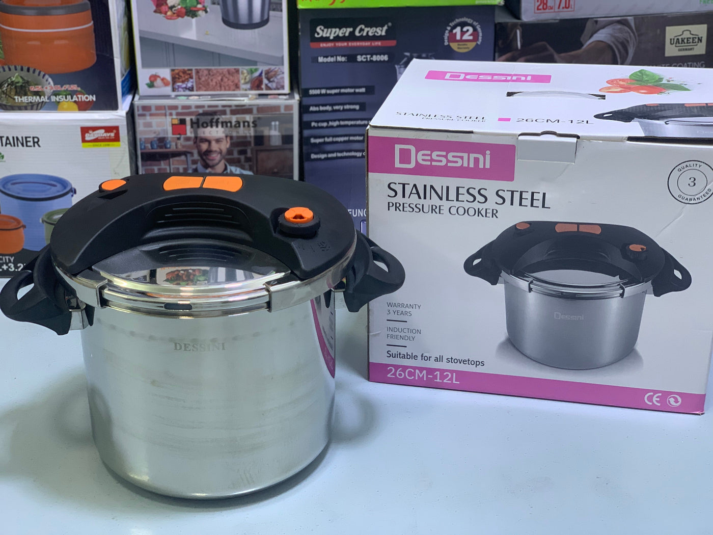 Dessini 12L Pressure Cooker Stainless Steel