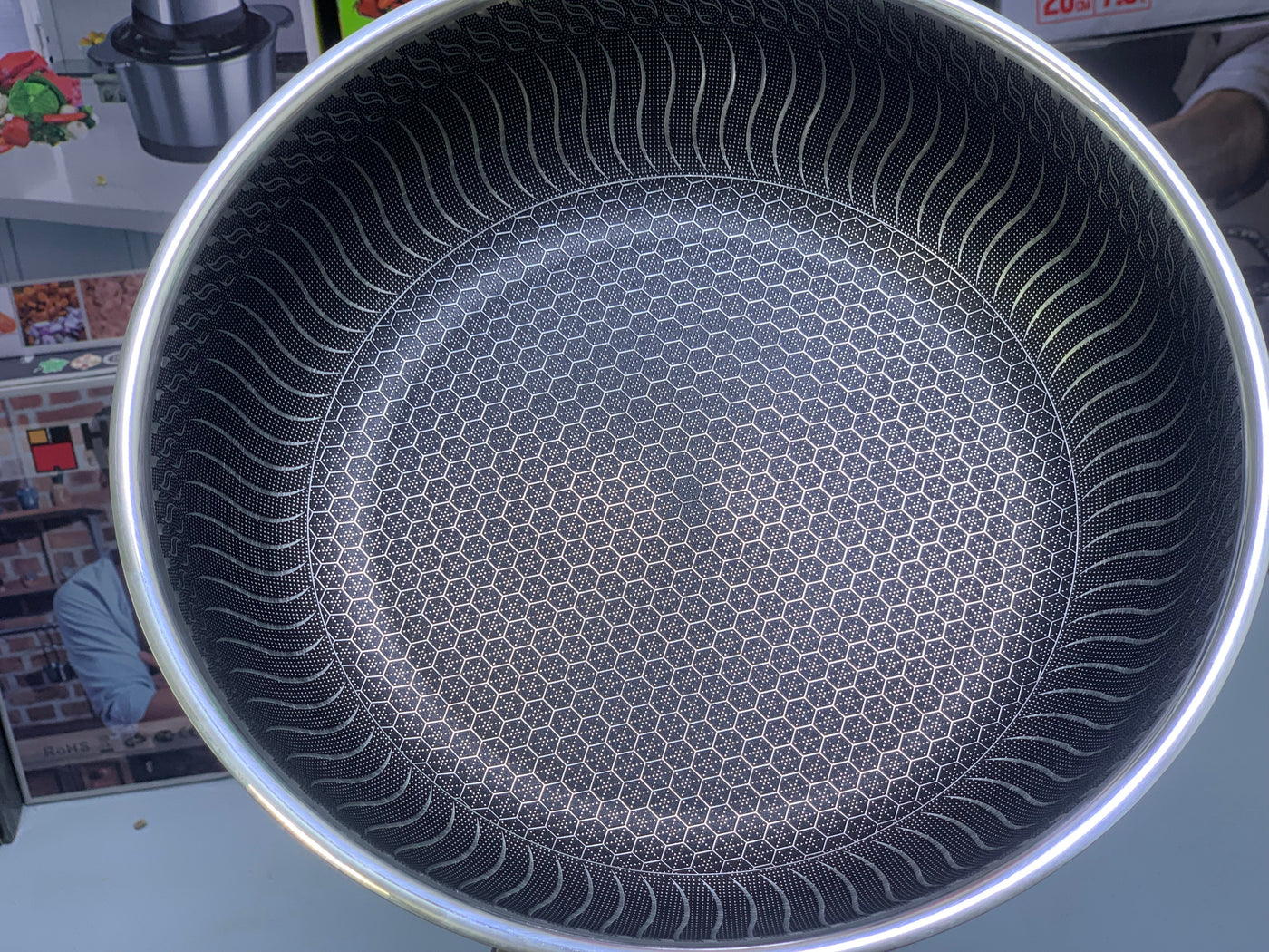 Laser Coating shallow frying pan