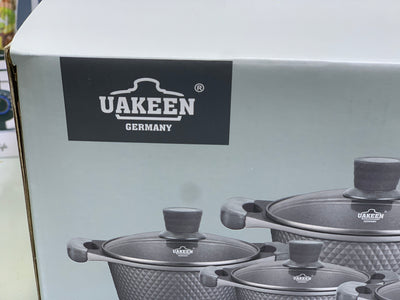 UAKEEN 10 Pieces Cookware Set| Granite Coated Ser