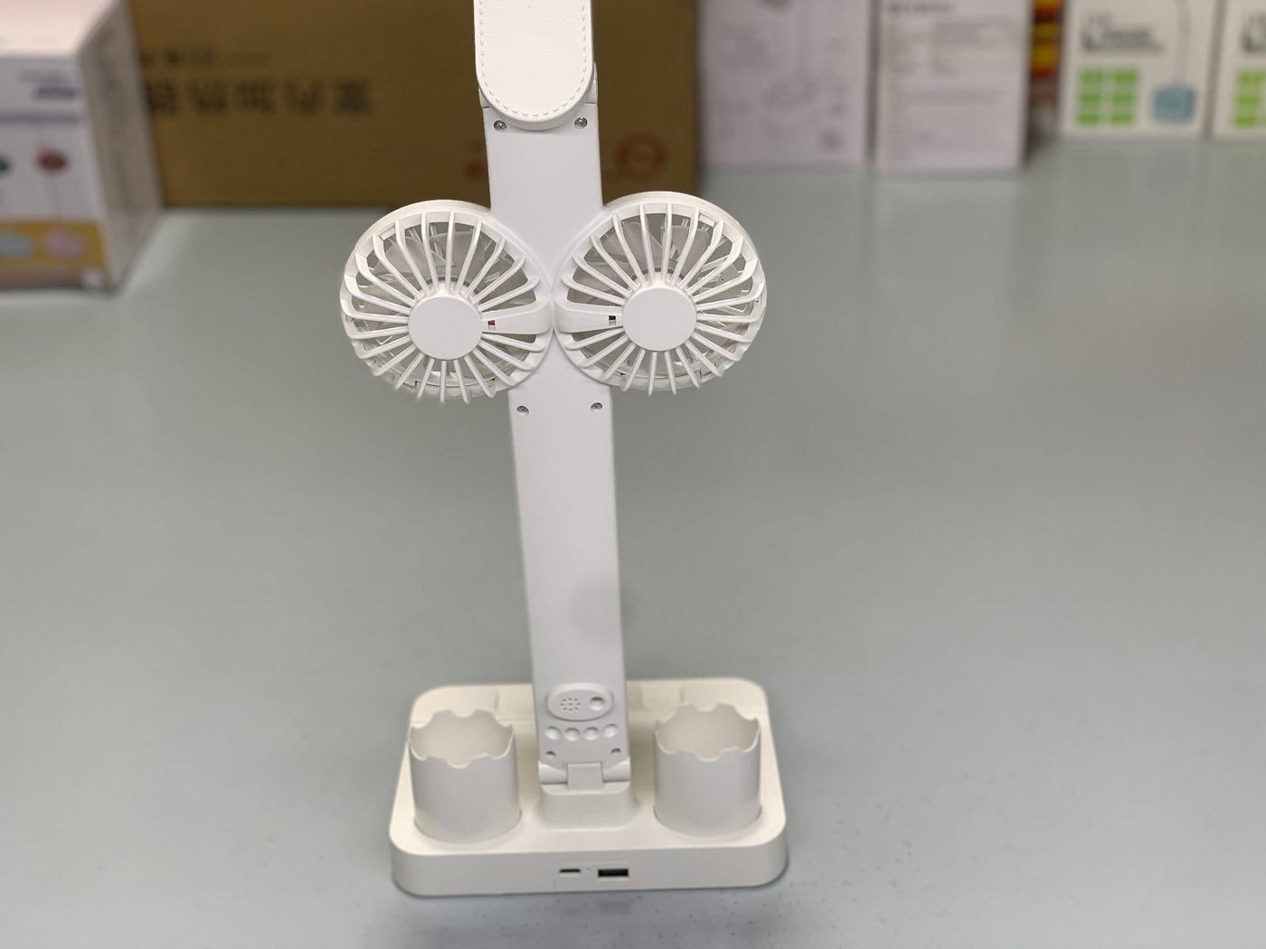 Study Light With Dual Fans
