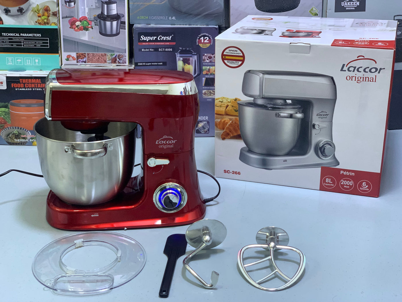 Laccor Original stand Mixer| 8L |2000W| Technology