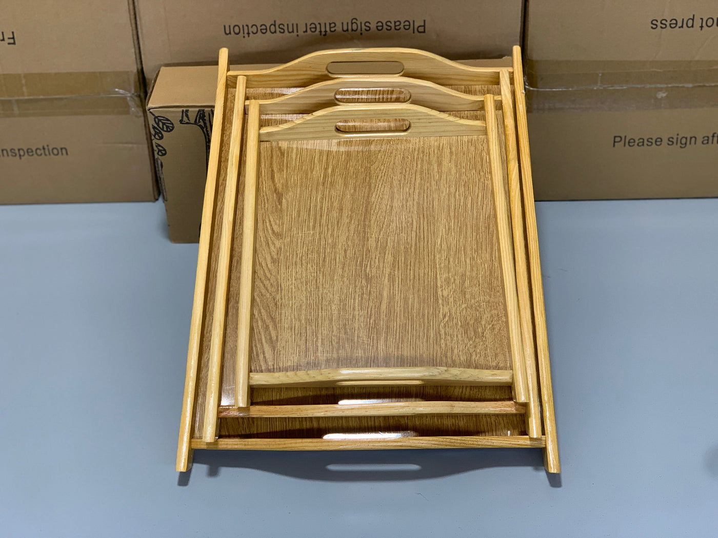 Wooden Serving Trays 3 Pieces