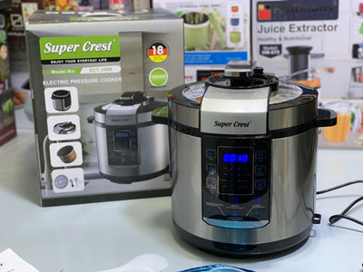 Super Crest Electric Pressure Cooker 1000w Model: SCT-3006
