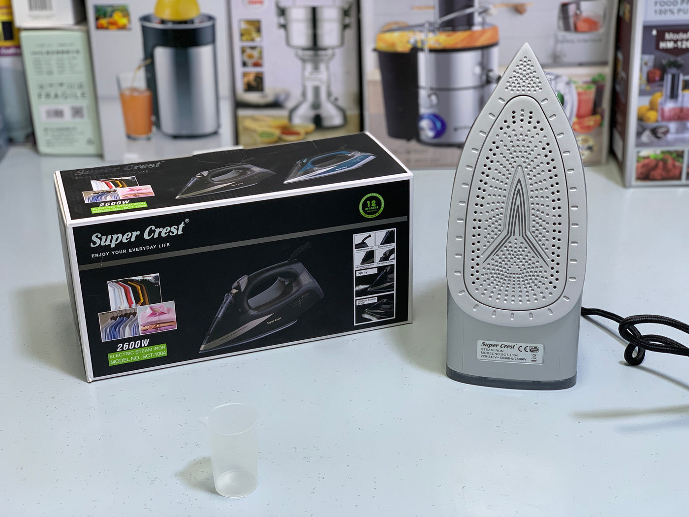 Super Crest Steam iron 2600w Model: SCT-1004