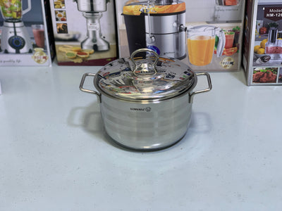 Korkmaz Cookware Set 9 Pieces Stainless Steel induction base