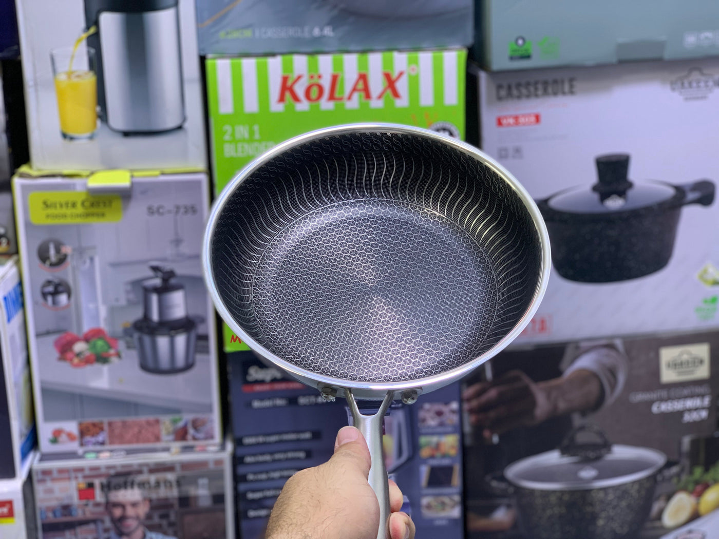 Laser Coating shallow frying pan