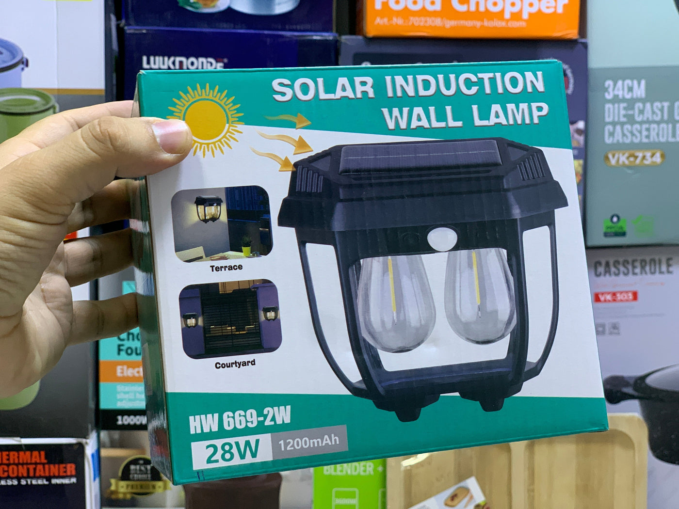 Solar Induction Wall Lamp HW 669-2w