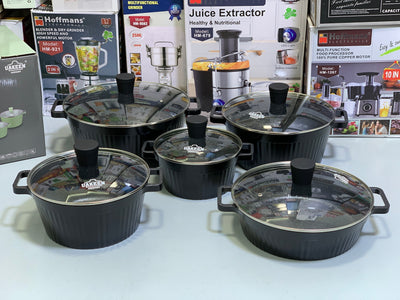 Original Germany UAKEEN 10 Pieces Cookware set Granite Coating