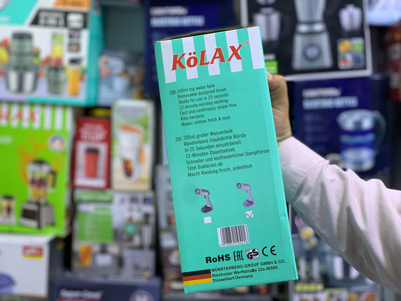 Kolax Garments steam iron Portable 1500w 200ml