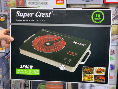 Super Crest Electric Stove 3500w Designed by Germany 🇩🇪 with 1 year Circuit Warranty