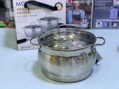 MGFR’s 6 Pieces Cookware Set , Swiss Quality Control, Stainless Steel