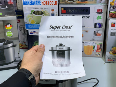 Super Crest Electric Pressure Cooker 1000w Model: SCT-3006
