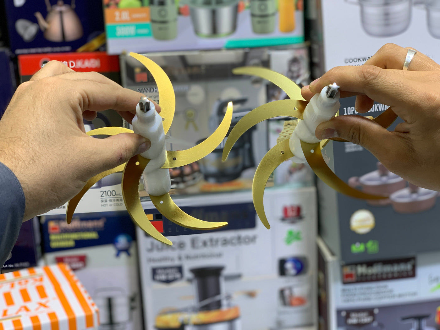 Kolax Meat Chopper with Double Stainless Steel Blades