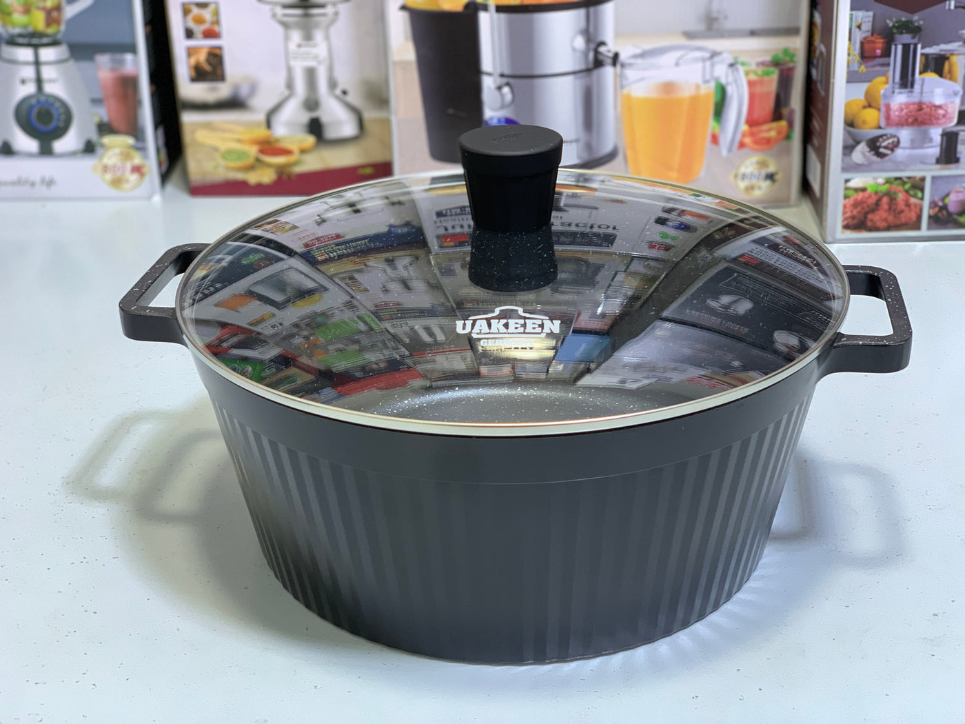 Original Germany UAKEEN 10 Pieces Cookware set Granite Coating