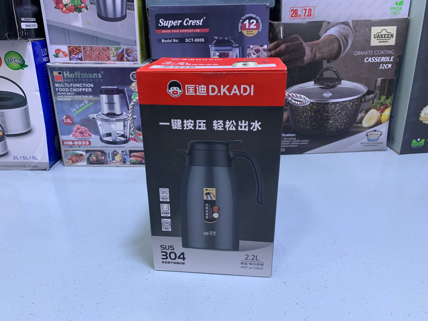 D.Kadi Tea Thermos SUS 304  Hot and Cold 24 Hours Stainless Steel 2.2L