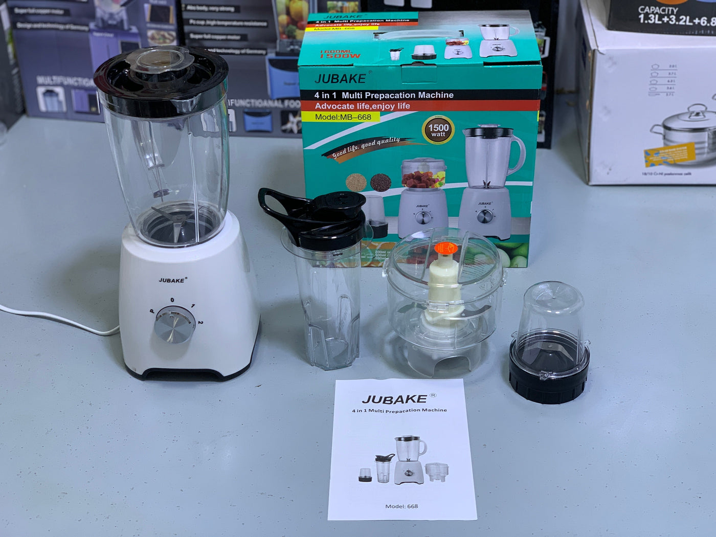 JUBAKE 4 in 1 Multifunctional Chopper 1500w