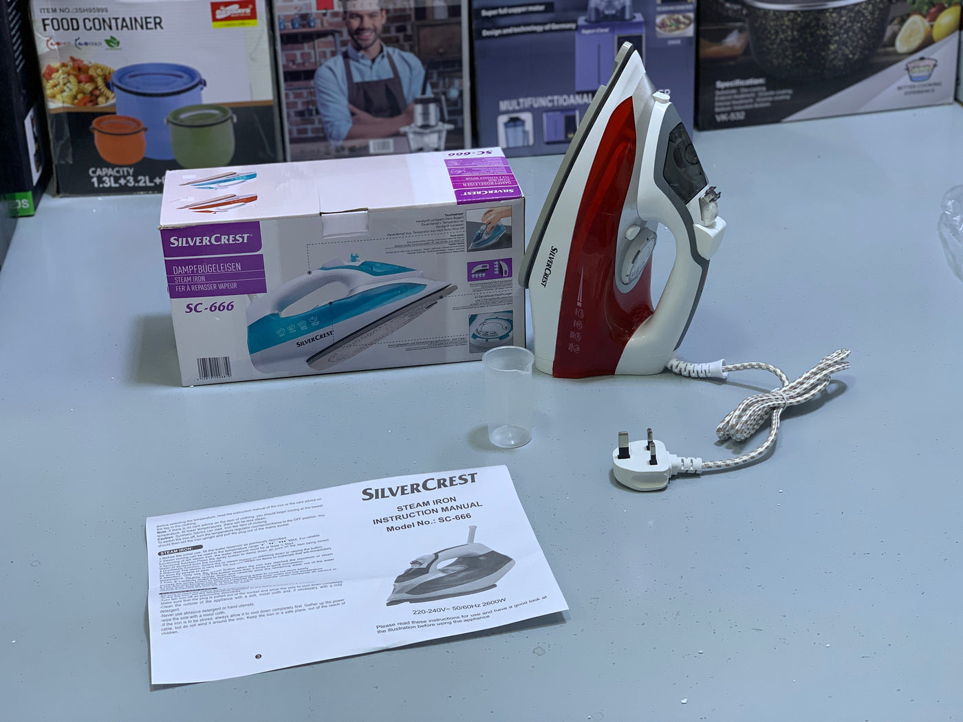 Silver Crest Steam iron Non Stick Ceramic coating 2600w Model: SC-666