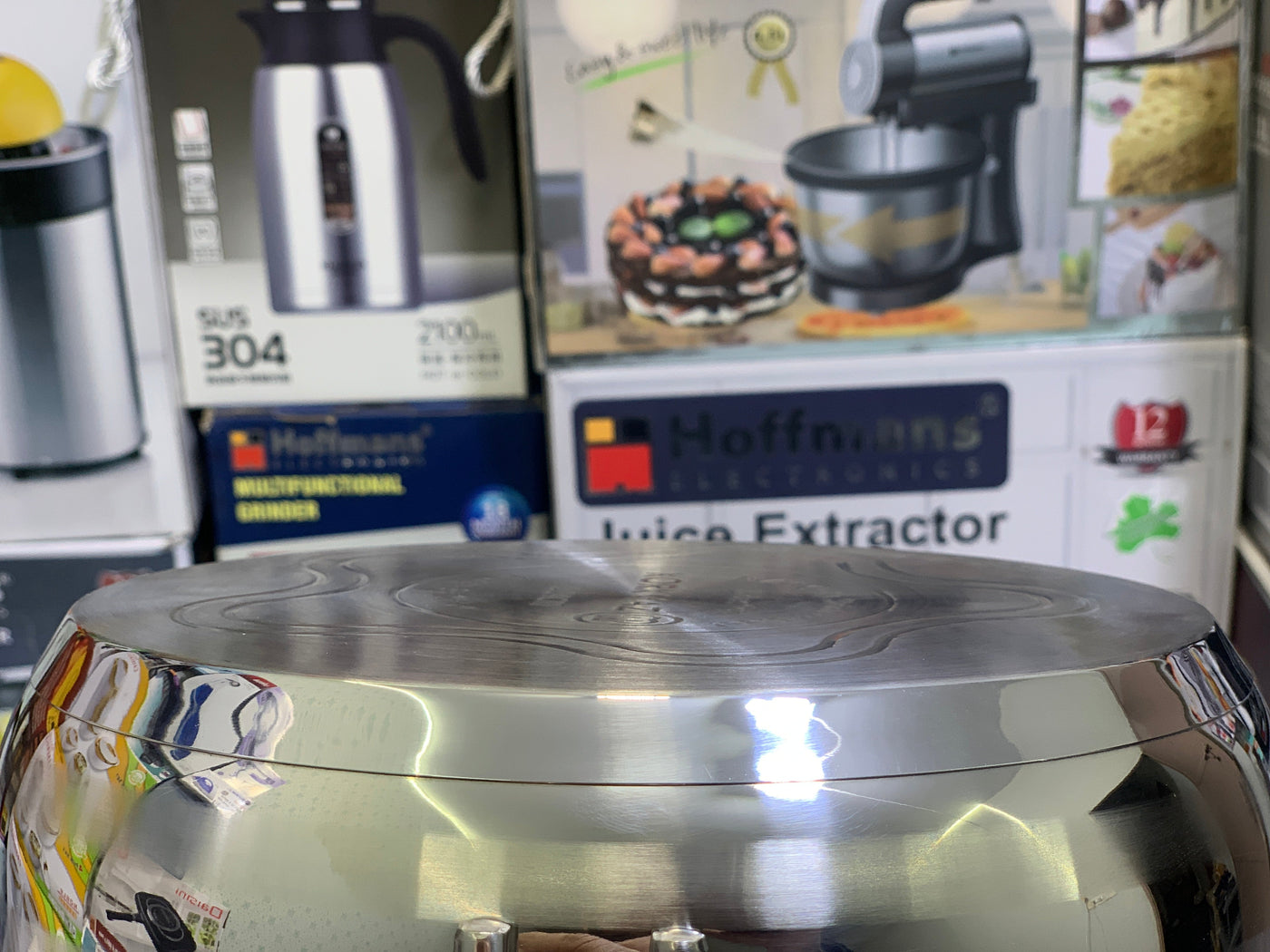 Korkmaz Cookware Set 9 Pieces Stainless Steel induction base