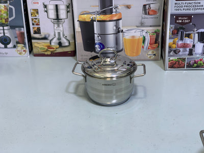 Korkmaz Cookware Set 9 Pieces Stainless Steel induction base