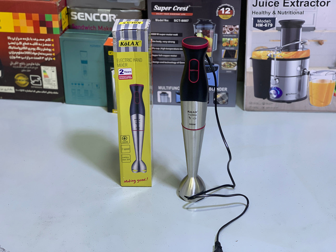 Kolax Hand Blender Stainless Steel 600w