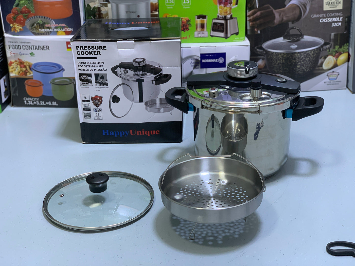 9L 2 in 1 Pressure Cooker Stainless Steel