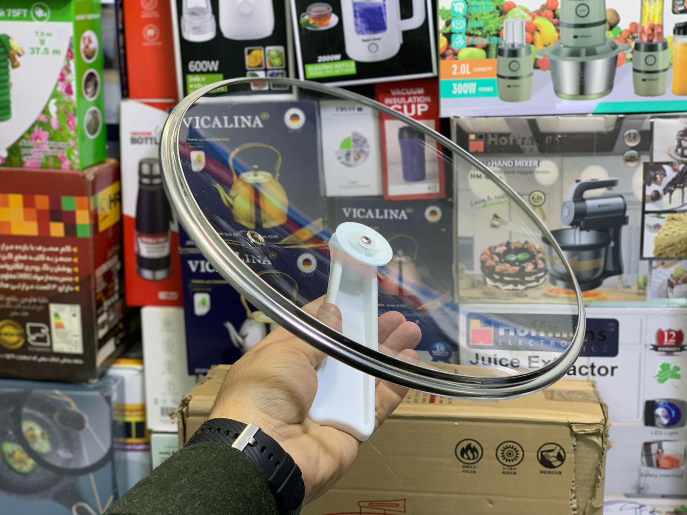 Modengtaitai Electric Frying Pan and Steamer 5L and 1300w Non Stick