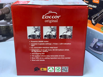 Laccor Original stand Mixer| 8L |2000W| Technology