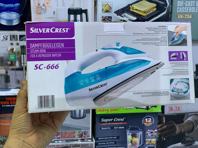Silver Crest Steam iron Non Stick Ceramic coating 2600w Model: SC-666