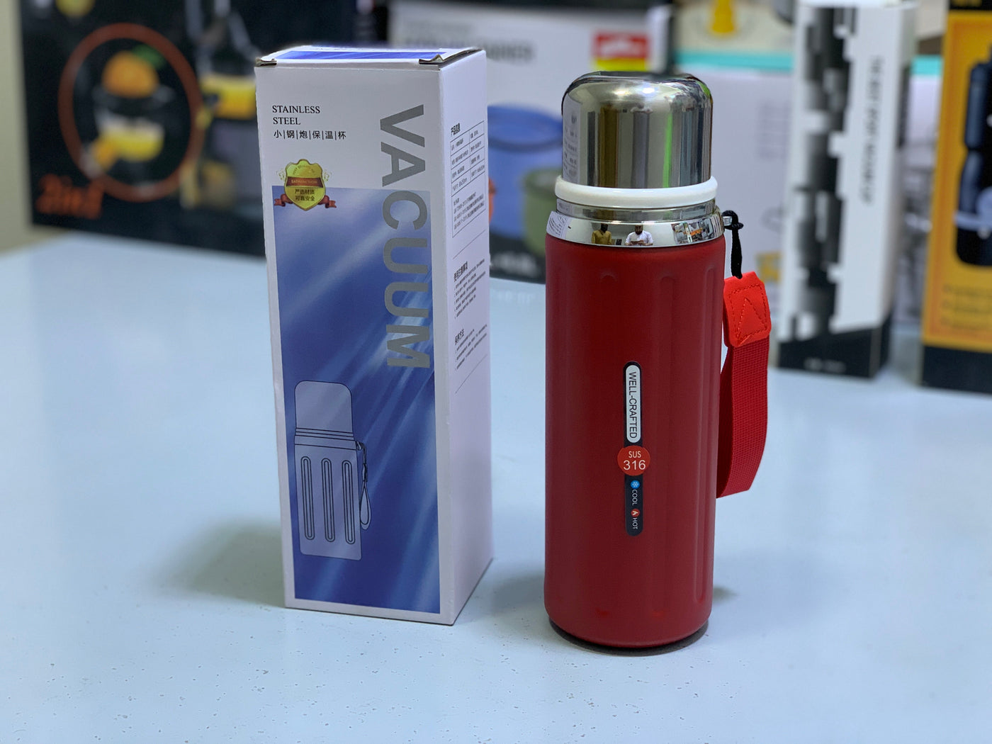 Wall Crafted Stainless Steel Water bottle 800ml Hot and Cool