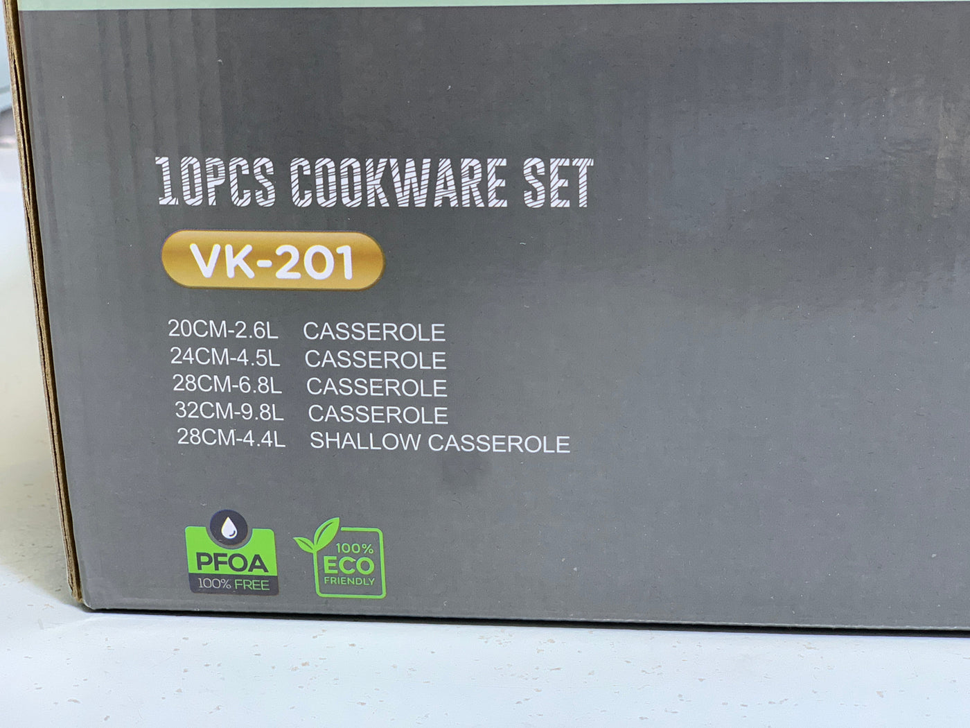 Original Germany UAKEEN 10 Pieces Cookware set Granite Coating