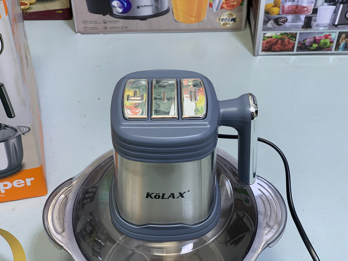 Kolax Meat Chopper with Double Stainless Steel Blades