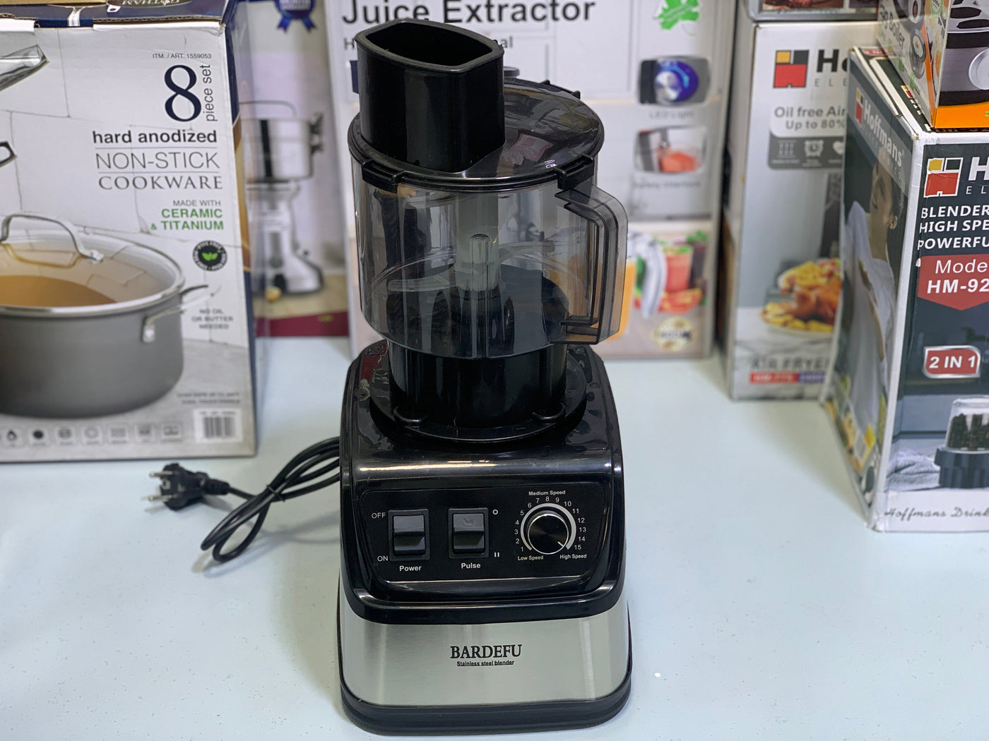 Bardefu 6 in 1 Juicer Stainless Steel Blades Full Copper Motor