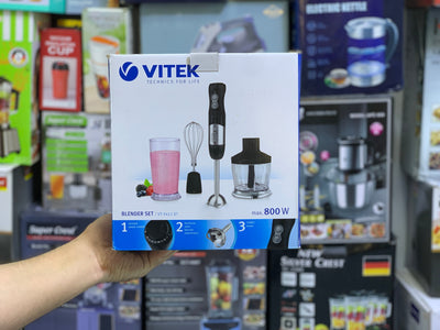 VITEK Blender Set VT-3411 ST Stainless Steel Blades 800w