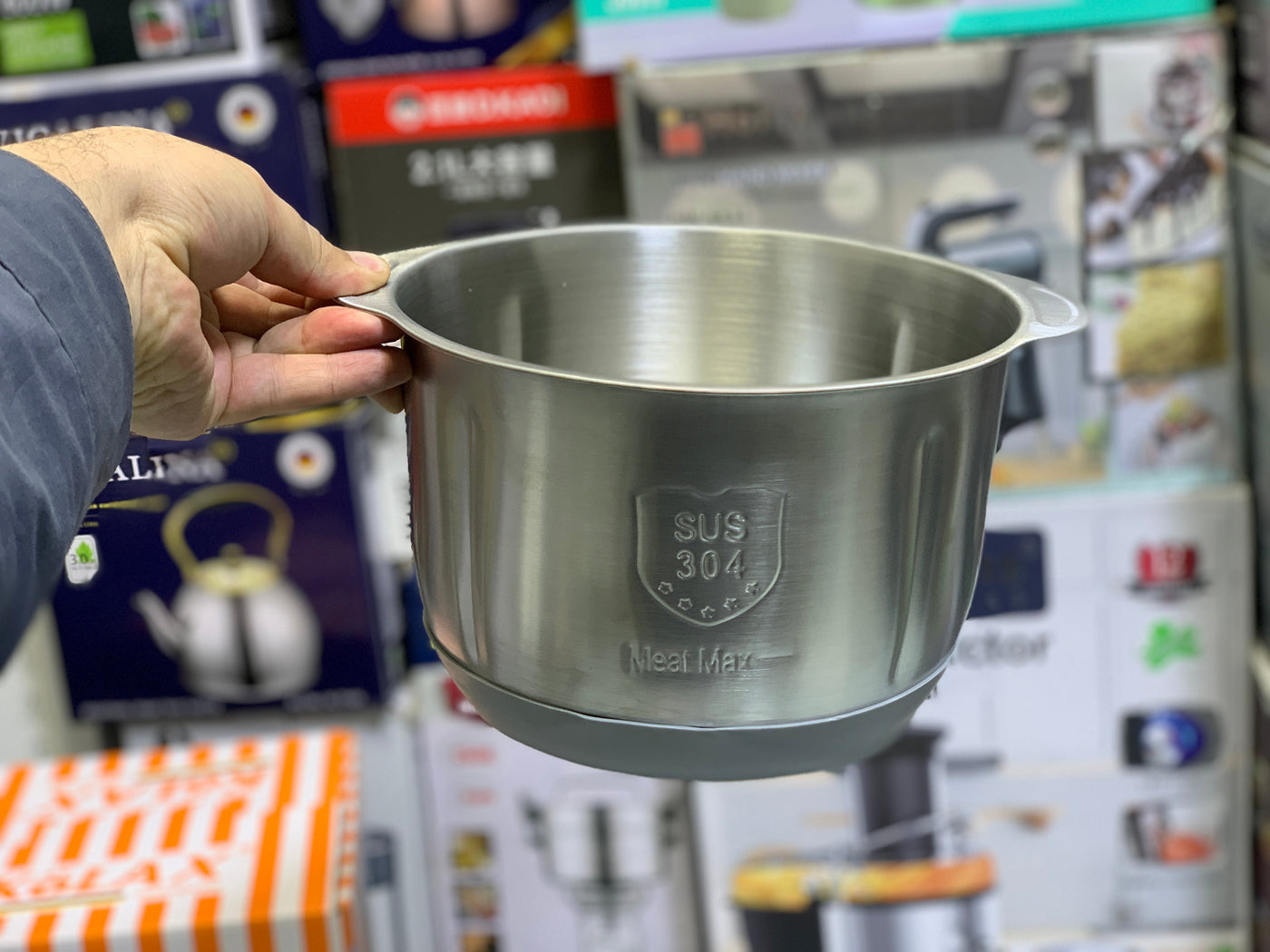 Kolax Meat Chopper with Double Stainless Steel Blades