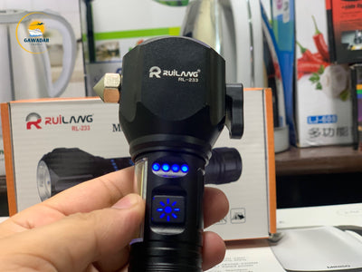 Rawilang RL-2305 LED 1KM Range Bright Flash Light| Home Essentials