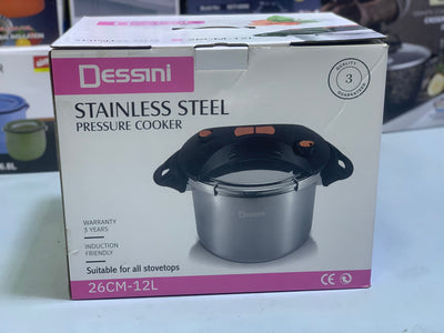 Dessini 12L Pressure Cooker Stainless Steel