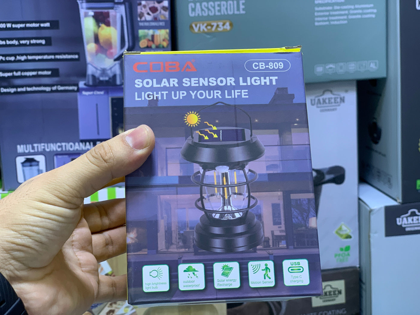 Coba Solar sensor Light | Solar lamp CB-808