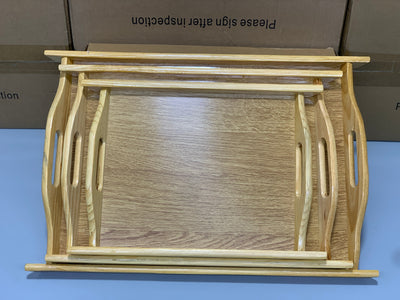 Wooden Serving Trays 3 Pieces