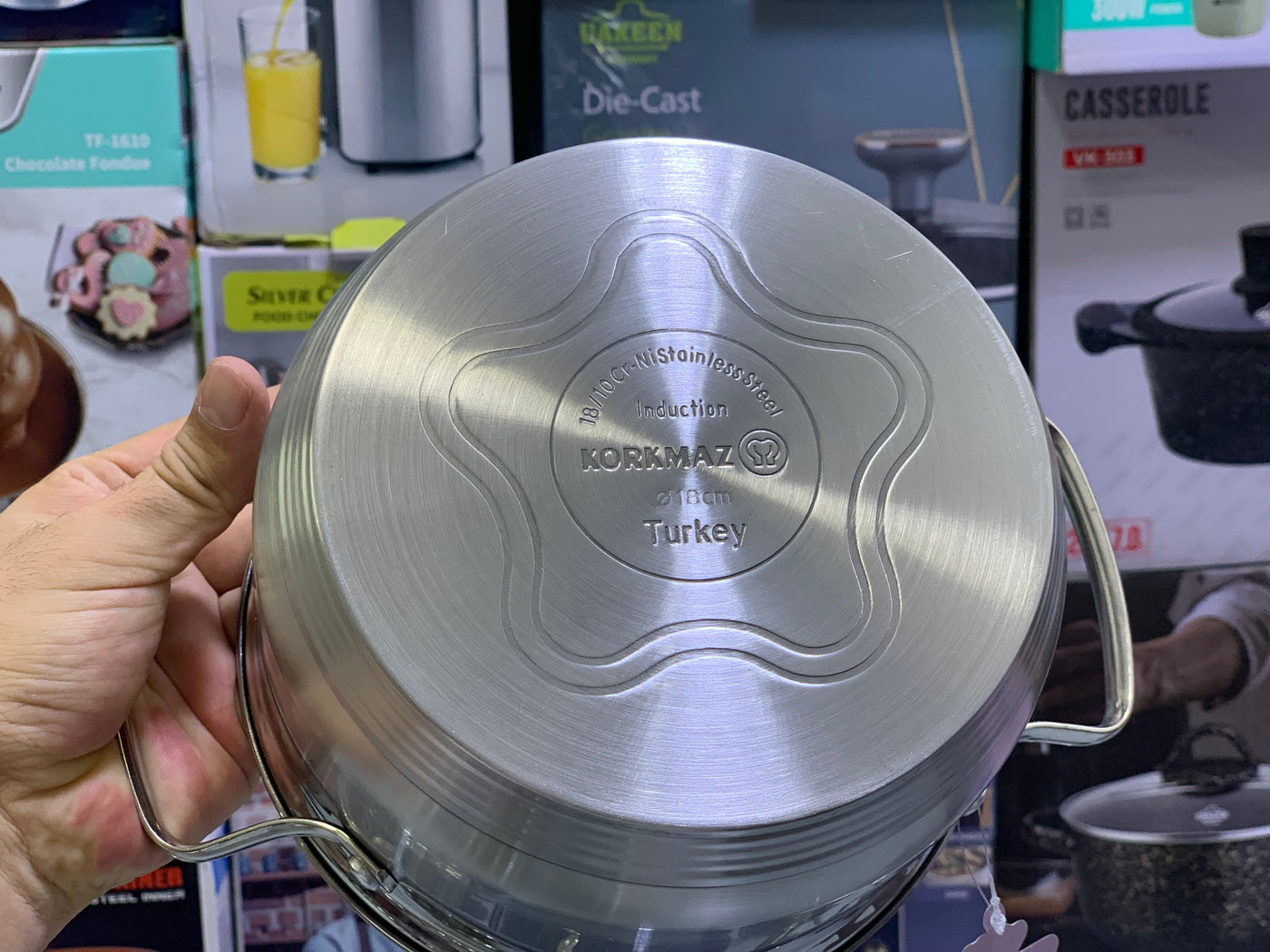 Korkmaz 12 Pieces Cookware Sets A1889 Stainless Steel