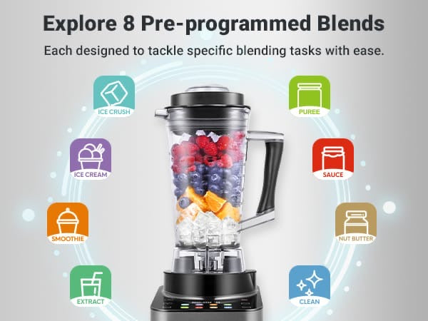 AMZCHEF’s 8 in 1 Professional Blender,  2000W , 2L Jug
