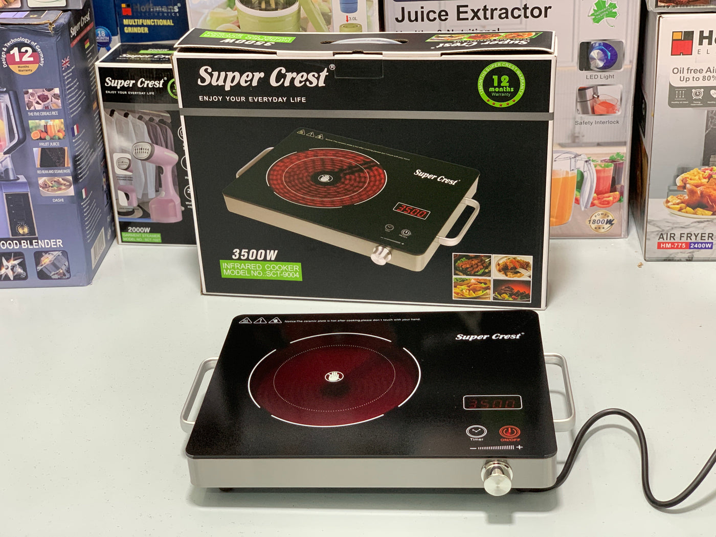 Super Crest Electric Stove 3500w Designed by Germany 🇩🇪 with 1 year Circuit Warranty