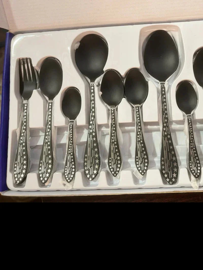 Arshia 53 Pieces Kitchen Set Premium Quality German Imported Black