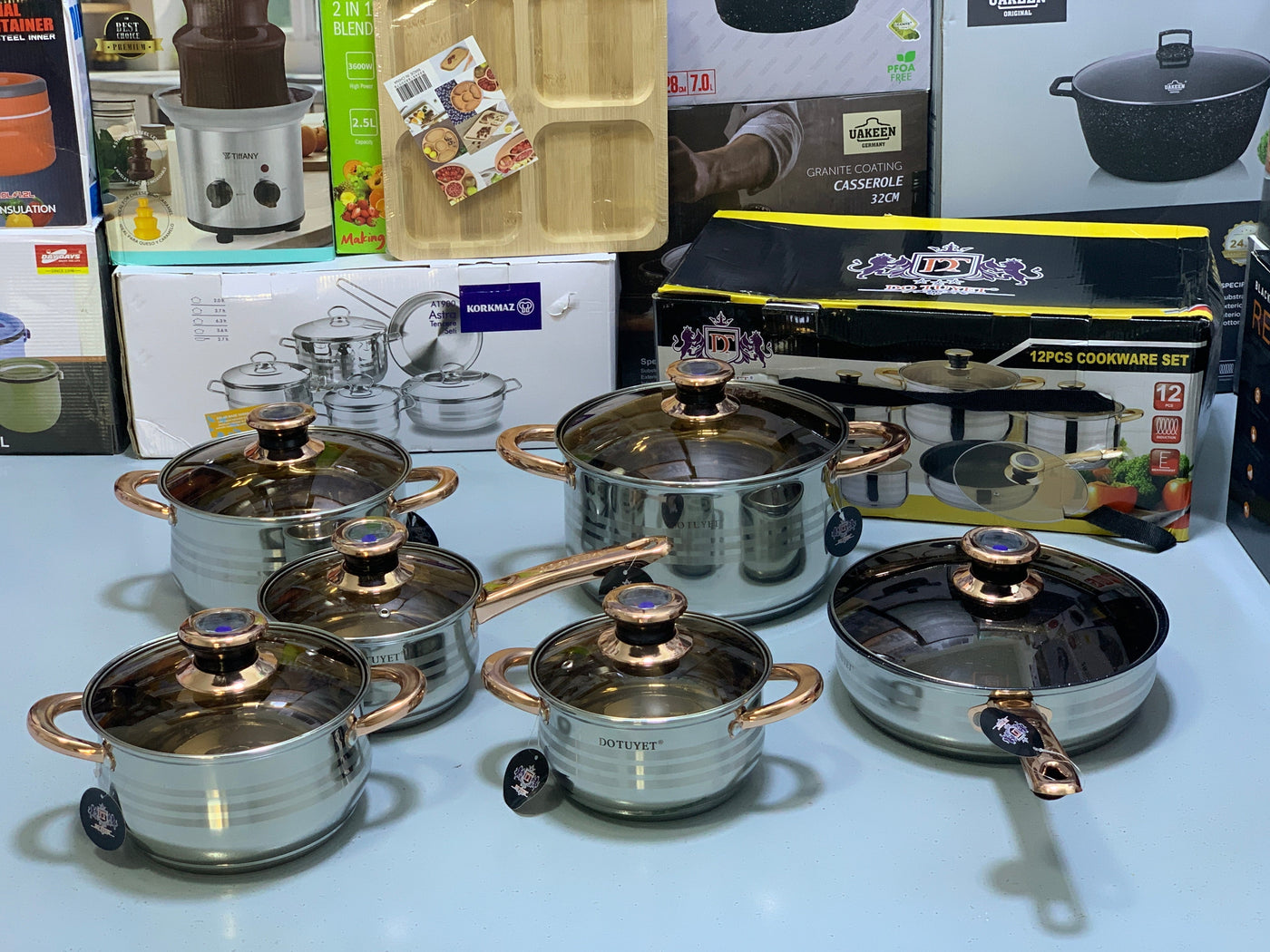 12 Pieces Cookware set Stainless Steel , Do Tuyet Vietnam Brand
