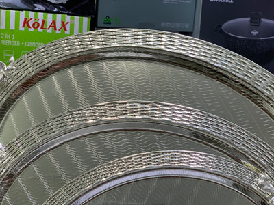 Stainless steel Tray set Model H-2 Silver