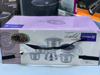 Korkmaz 12 Pieces Cookware Sets A1889 Stainless Steel